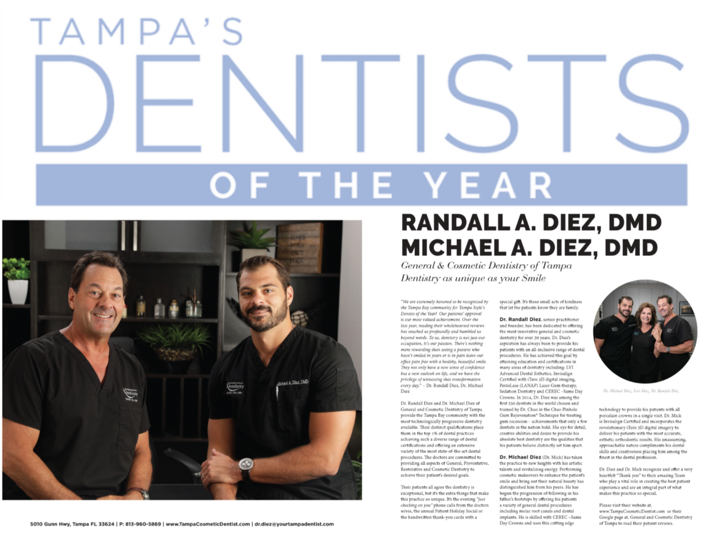 General and Cosmetic Dentistry of Tampa - Randall Diez and Michael Diez